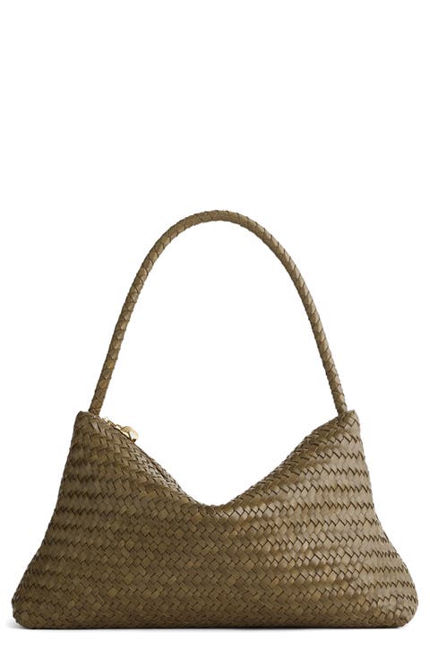 The Signature Woven Collection Leather Shoulder Bag
