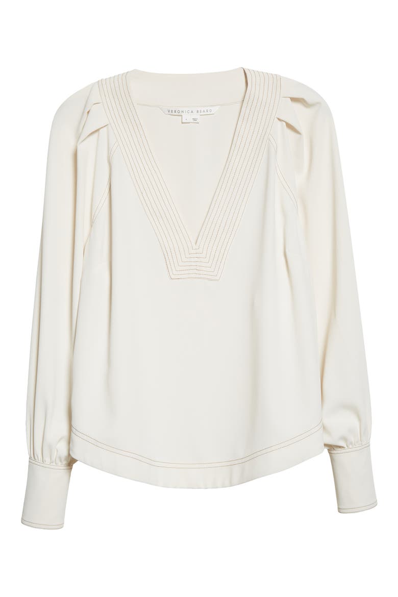 Osler Puff Shoulder Top, Alternate, color, WHITE