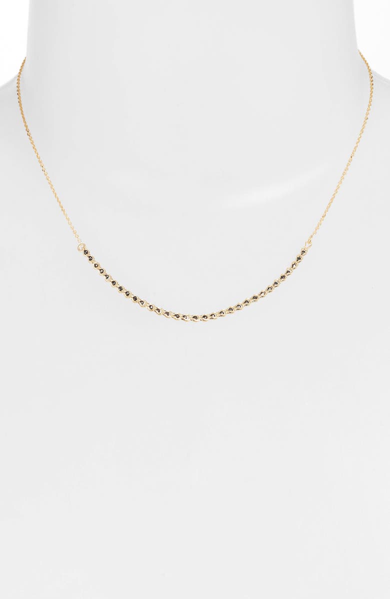 Argento Vivo Sterling Silver Argento Vivo Caged Crystal Frontal Necklace, Alternate, color, 