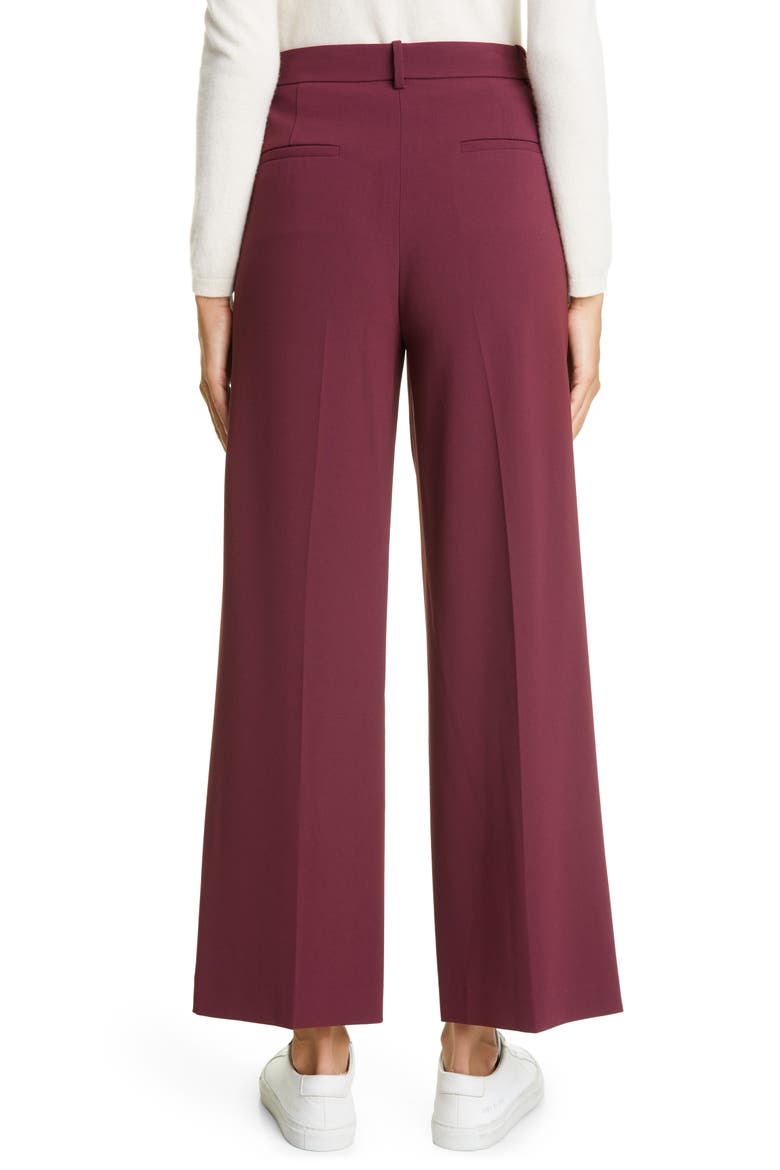 Women's Relax Straight Leg Trousers, Alternate, color, BURGUNDY