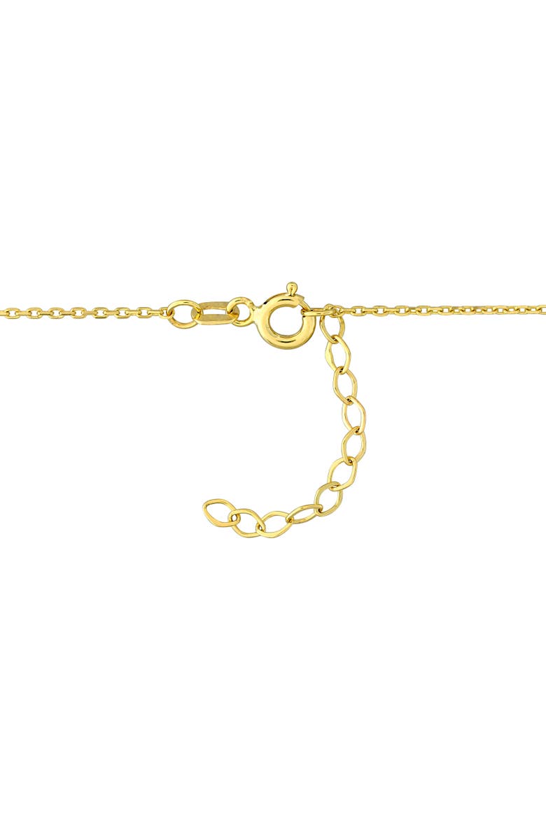 Yellow Sapphire & Ruby Layered Necklace 10k, Alternate, color, Yellow Gold