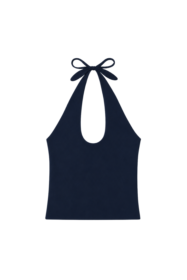 Pauline Halter Top, Main, color, Midnight