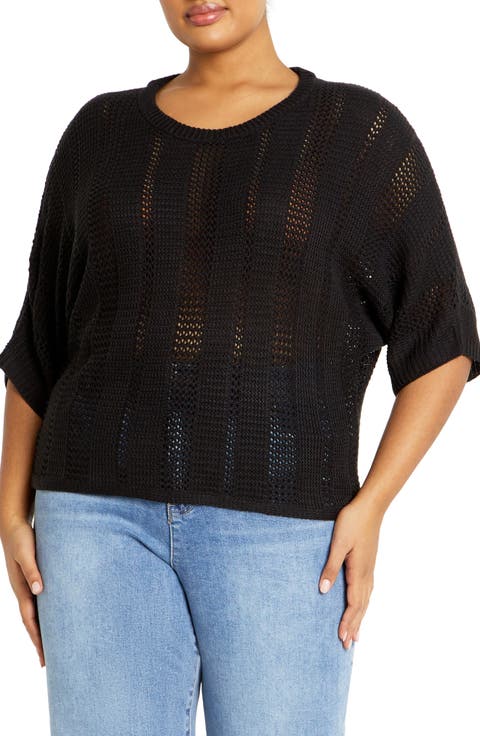 Sienna Open Stitch Sweater (Plus)