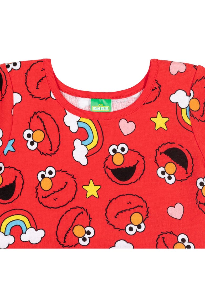 2-Piece Skater Dress and Scrunchie Set, Alternate, color, Elmo Bright Red
