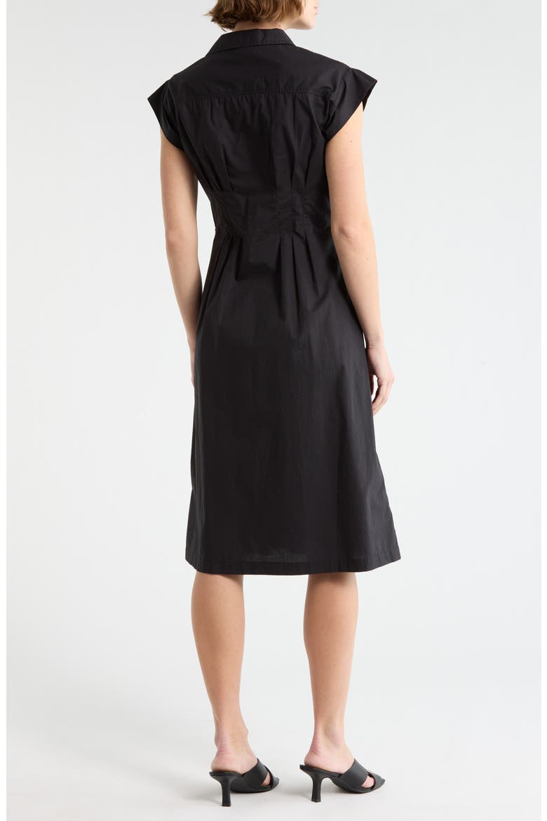 Tia Short Sleeve Dress, Alternate, color, BLACK