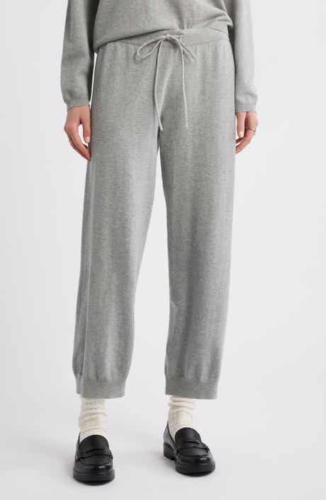 THE GREAT. The Lantern Crop Cotton Sweatpants