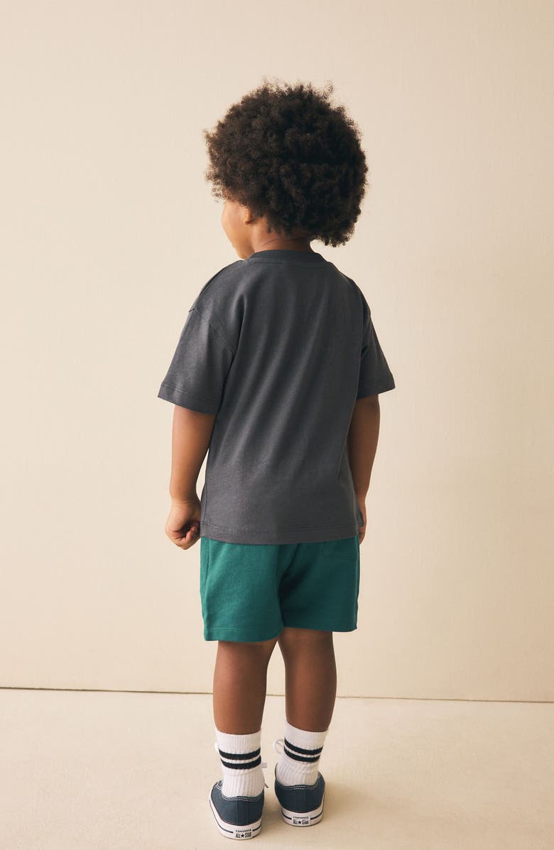 NEXT Kids' Cotton Jersey Shorts, Alternate, color, Green