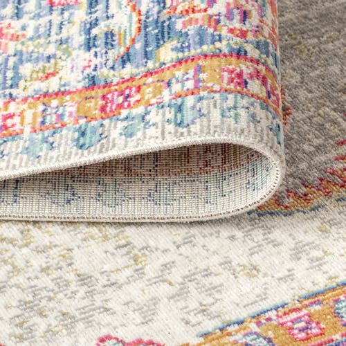 Jonathan Y Kilia Medallion Area Rug In Fuchsia/mustard/indigo