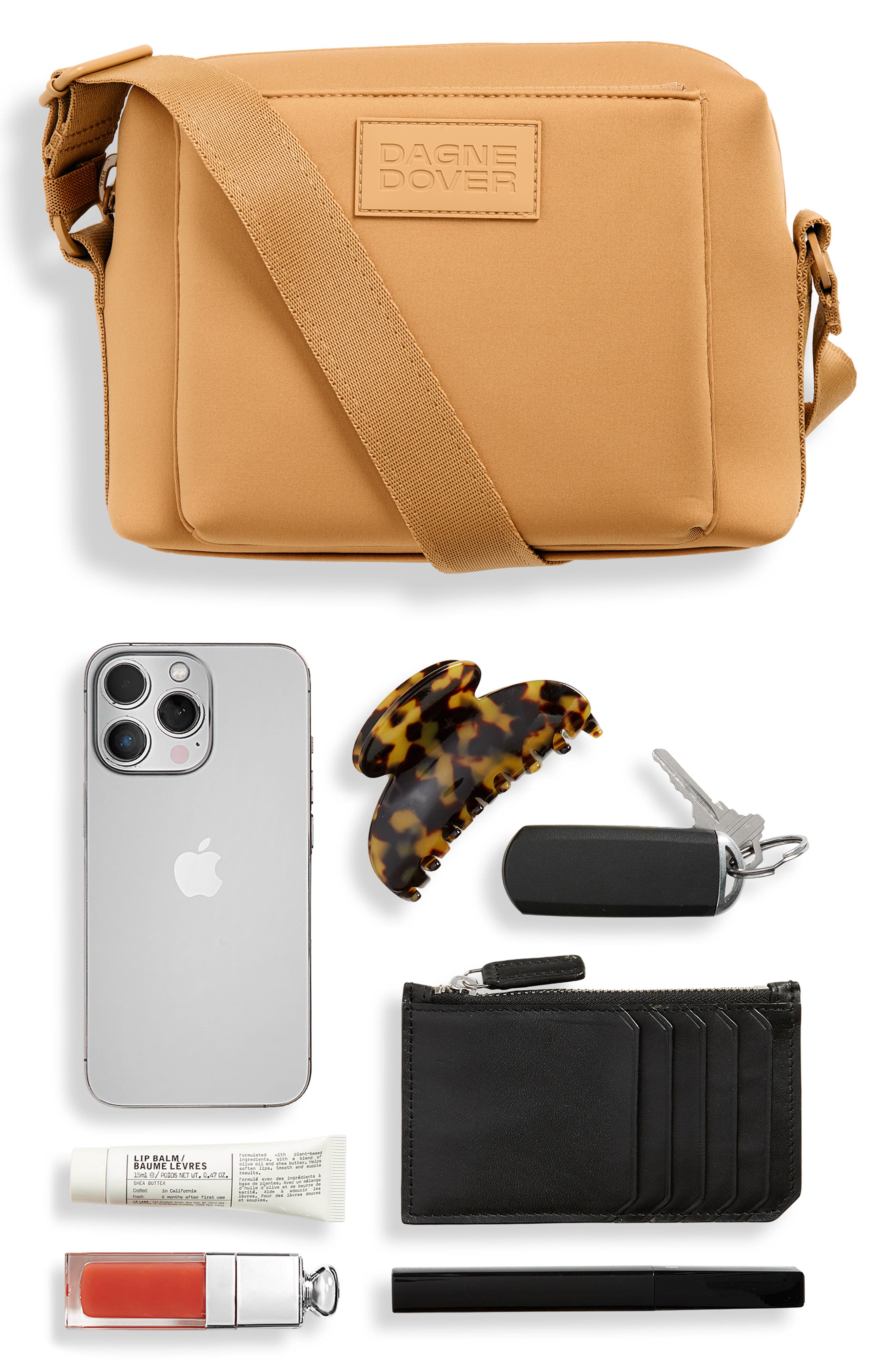 Micah Neoprene Crossbody Bag, Alternate, color, CAMEL