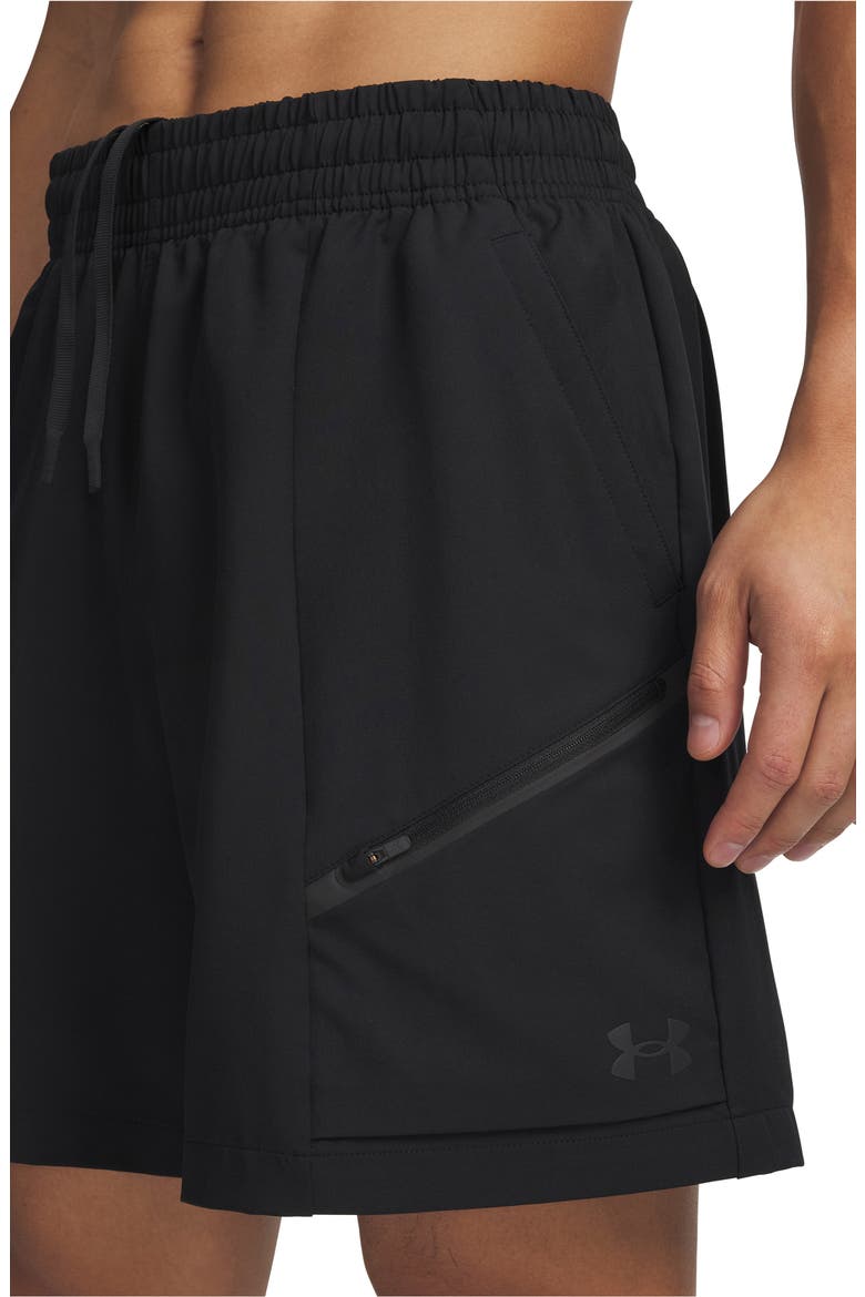 Unstoppable Woven Shorts, Alternate, color, BLACK