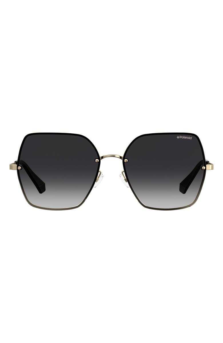 Polaroid 58mm Polarized Geometric Sunglasses, Main, color,