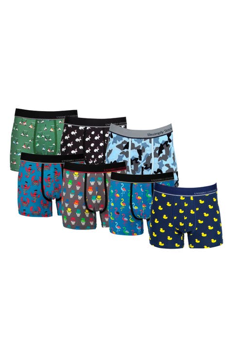 7-Pack Assorted Stretch Cotton Trunks