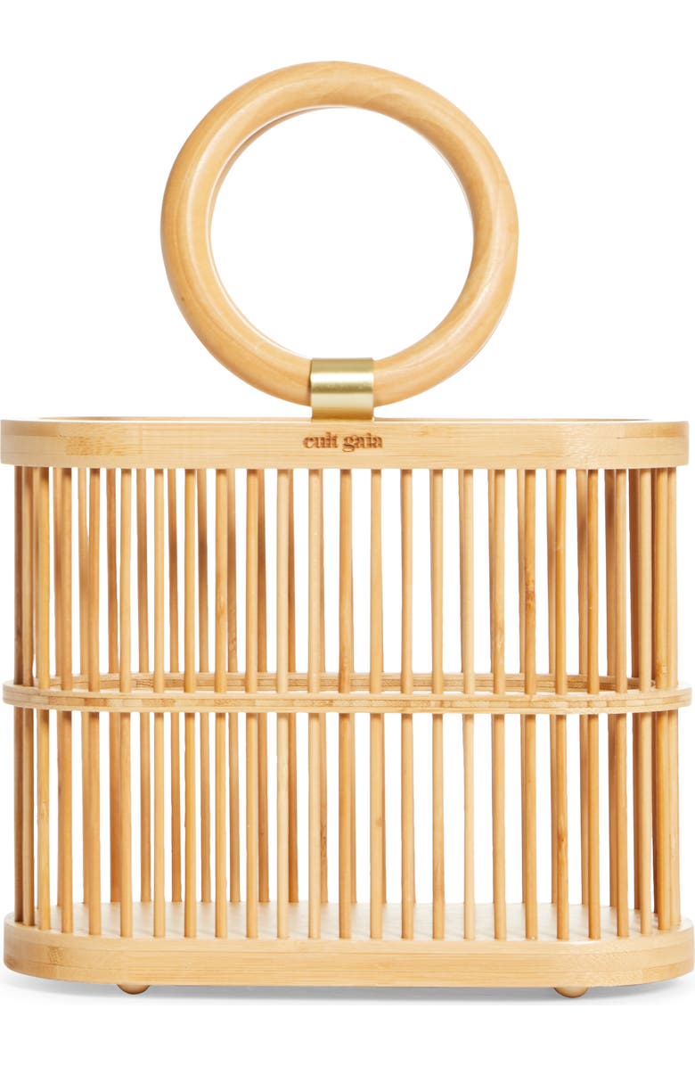 Cult Gaia Mini Coco Top Handle Bamboo Bag, Main, color,