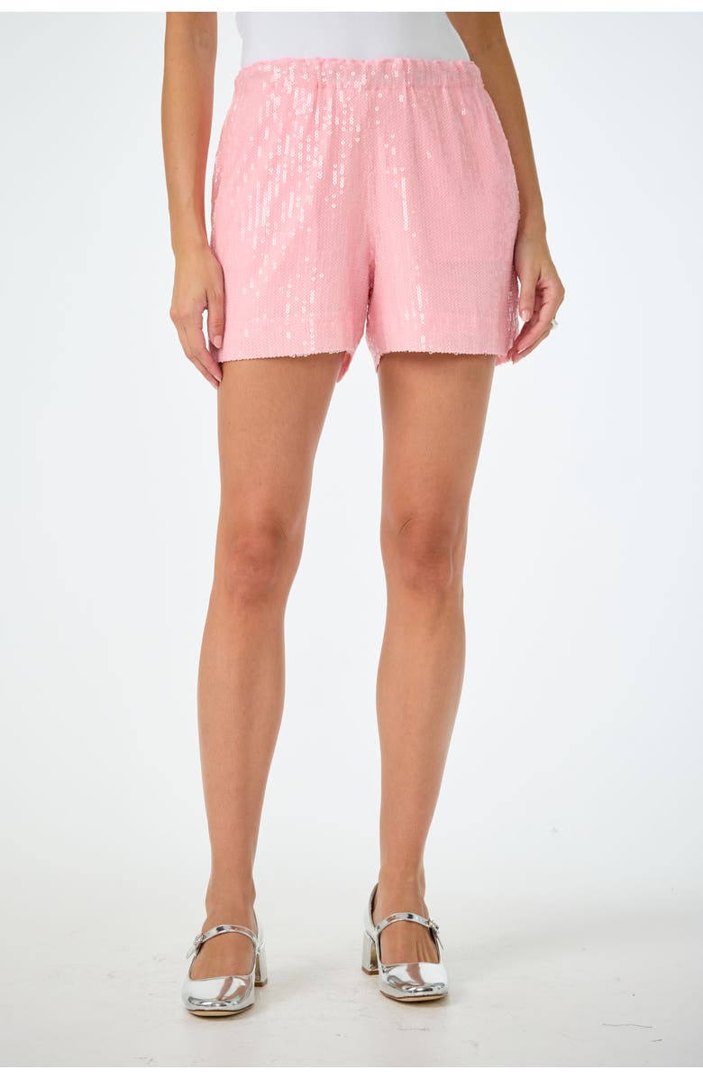 Trina Turk Idol Sequin Short, Main, color, Desert Rose