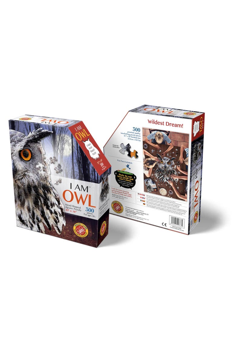 I Am Owl 300 Pieces Animal Shaped Jigsaw Puzzle, Alternate, color, Multicolored