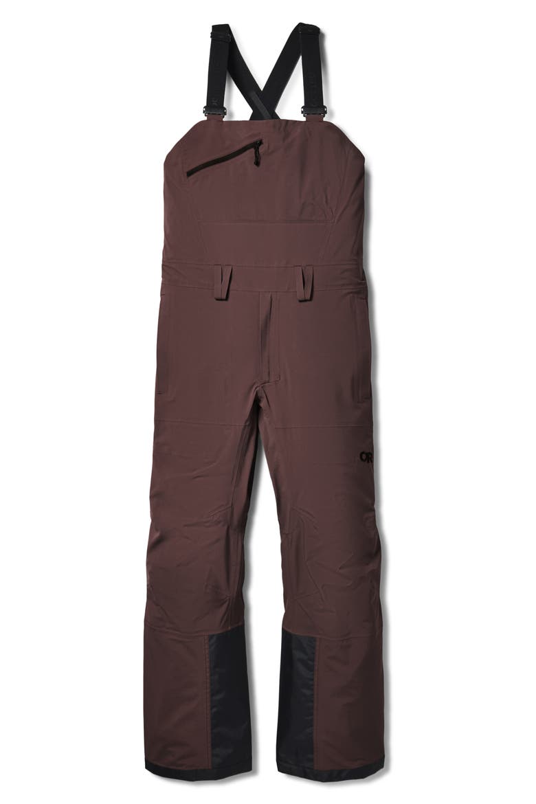Carbide Pertex® Shield Waterproof Snow Bibs, Alternate, color, CHESTNUT