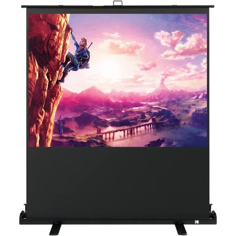 80 Portable Projector Screen, 169 Video Projection Screen & Stand with Carry Handle