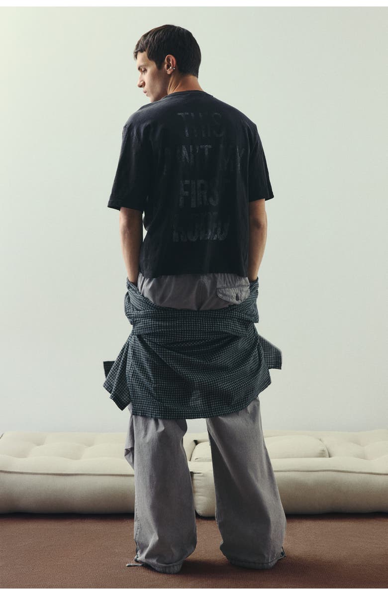 H&M Oversized-fit t-shirt, Alternate, color, Black