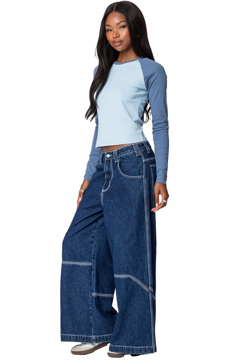 Raya Long Sleeve T-Shirt, Alternate, color, BLUE