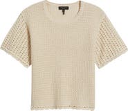 rag & bone Khloe Open Stitch Cotton & Linen Sweater
