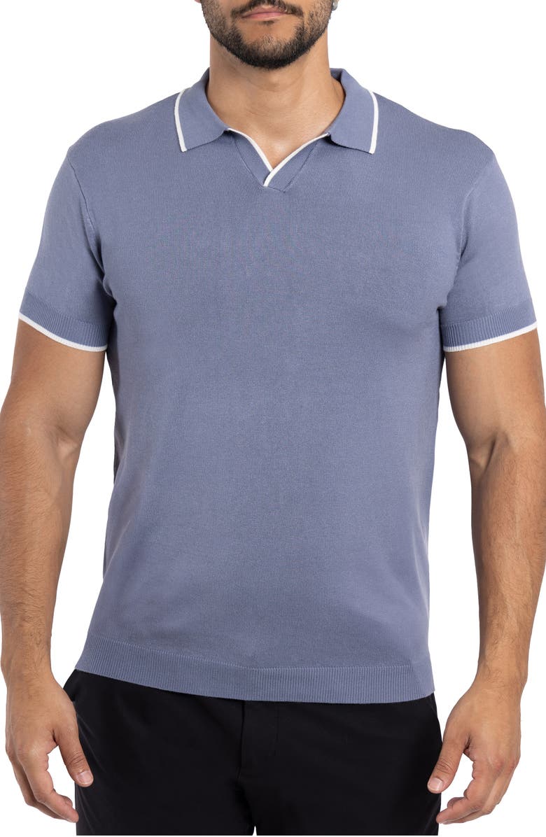 XRAY V-Neck Polo Sweater, Main, color, Heather Slate