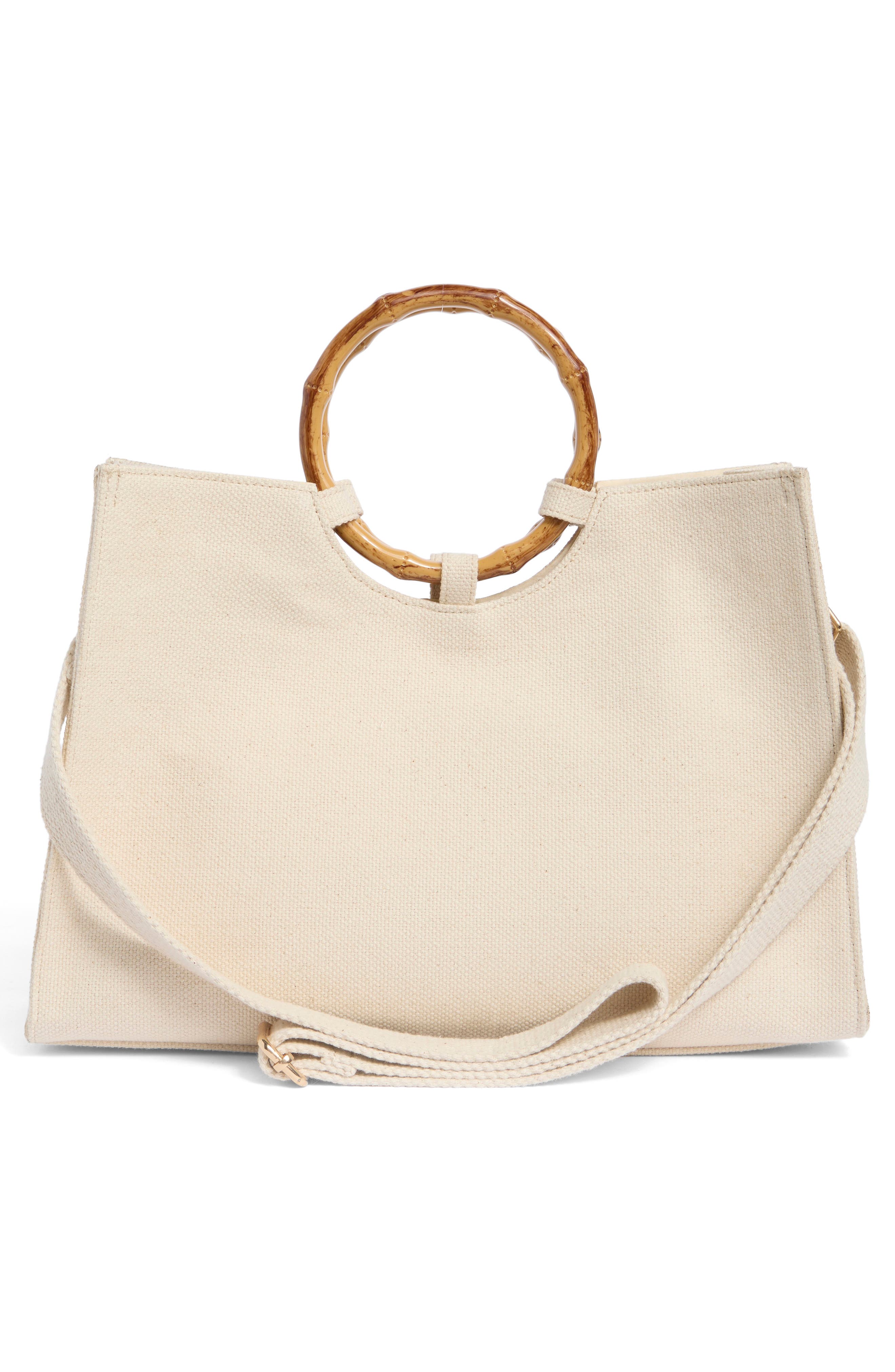 Collection XIIX Beaded Sardine Top Handle Bag, Alternate, color, Natural