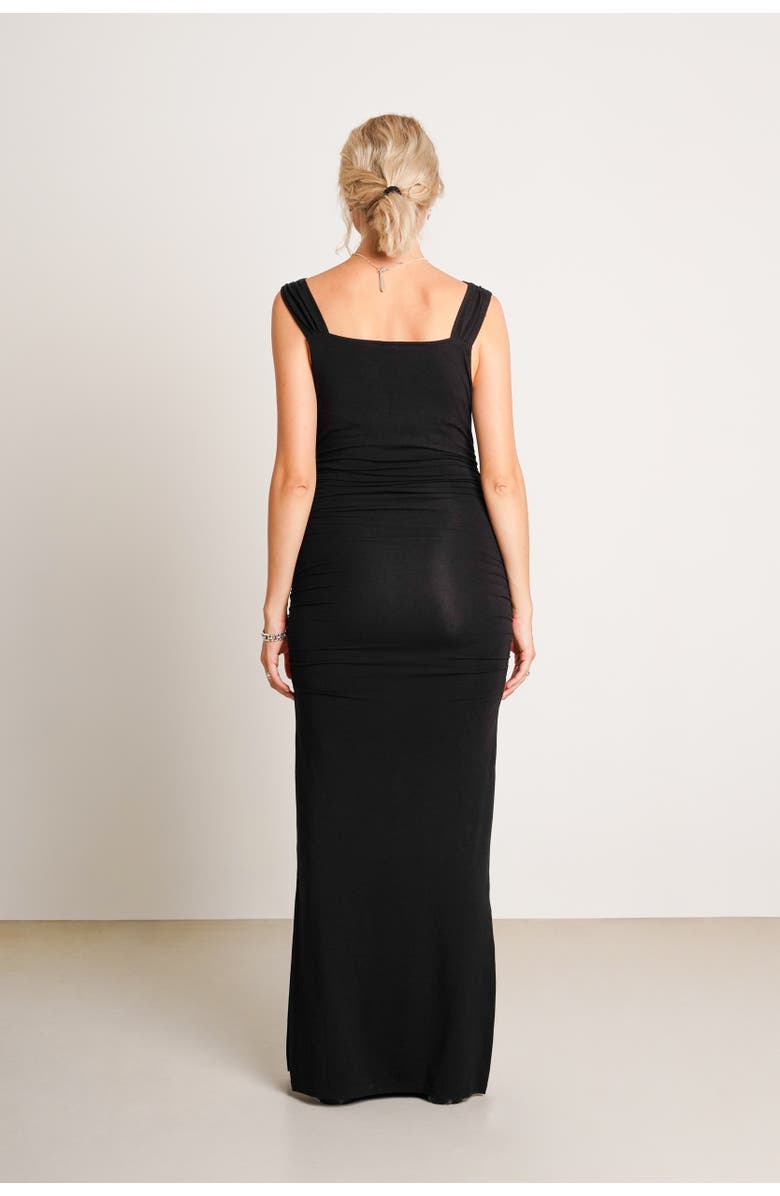 Nom Maternity Zoey Maternity Body-Con Dress, Alternate, color, Black