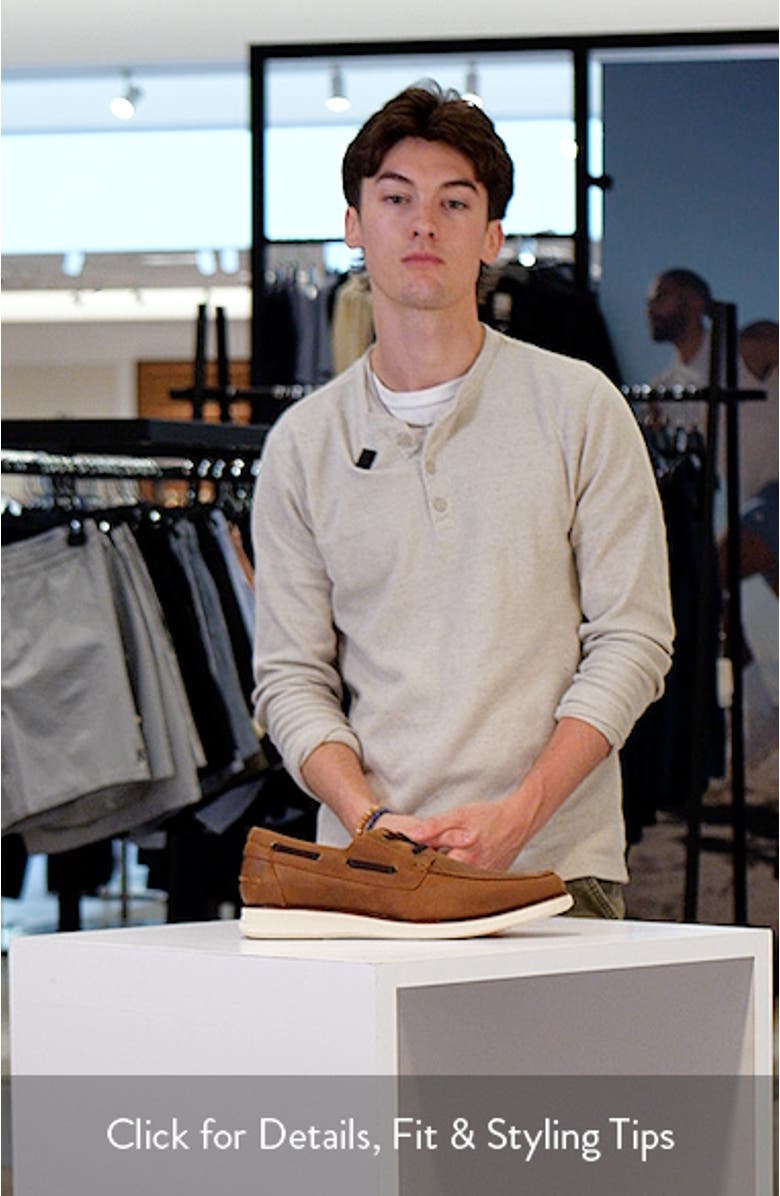 Launch Moc Toe Lace-Up Boat Shoe, sales video thumbnail