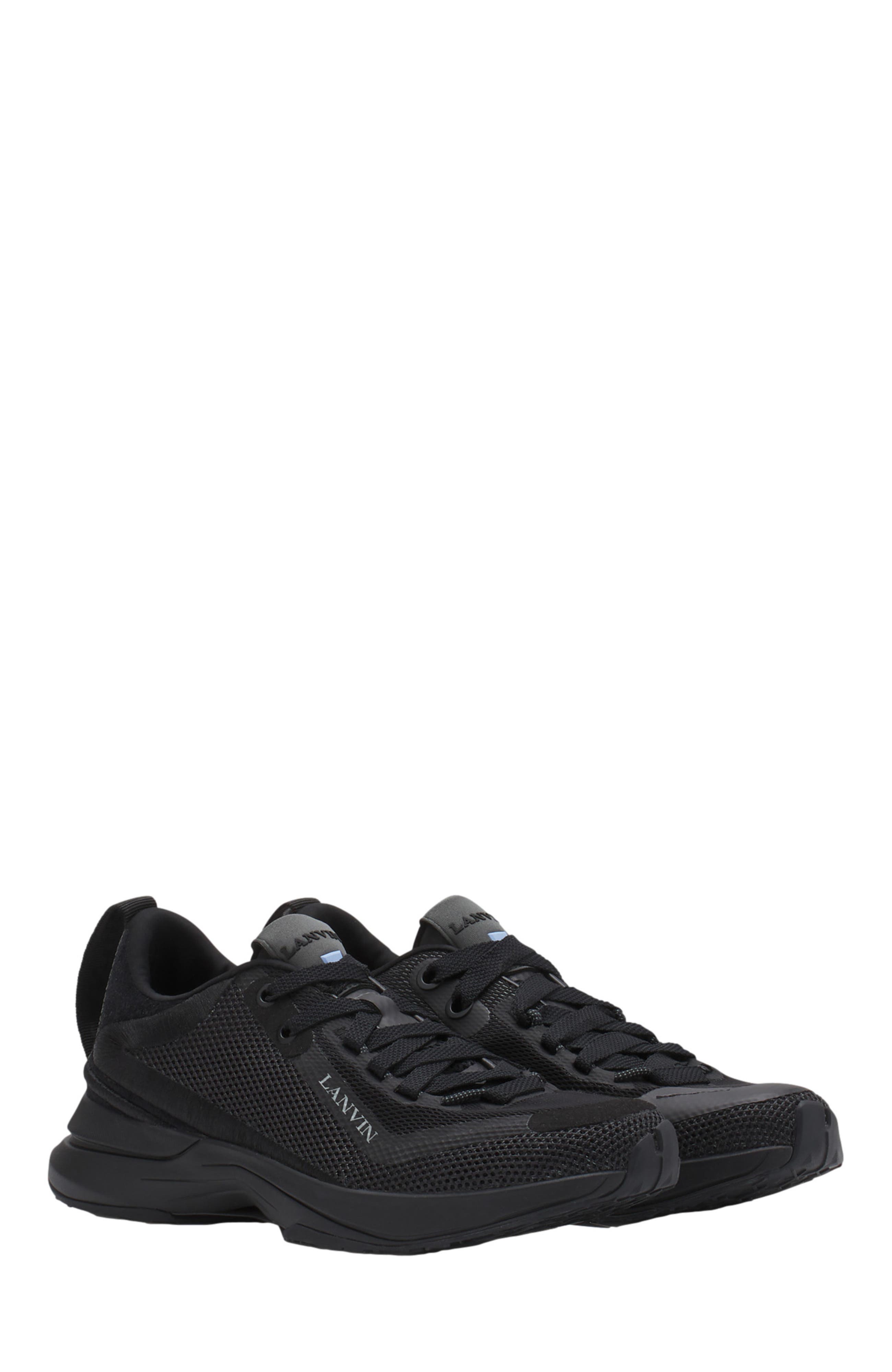 L-I MESH SNEAKERS, Alternate, color, BLACK/BLACK