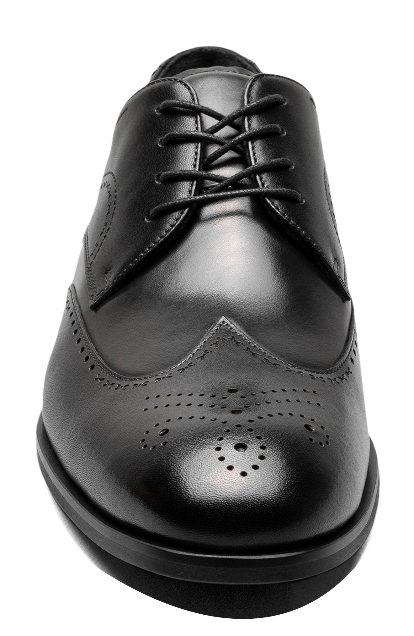 Stacy Adams Brayden Wingtip Oxford, Alternate, color, Black
