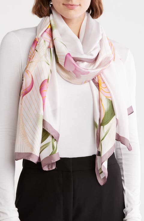 Floral Print Scarf