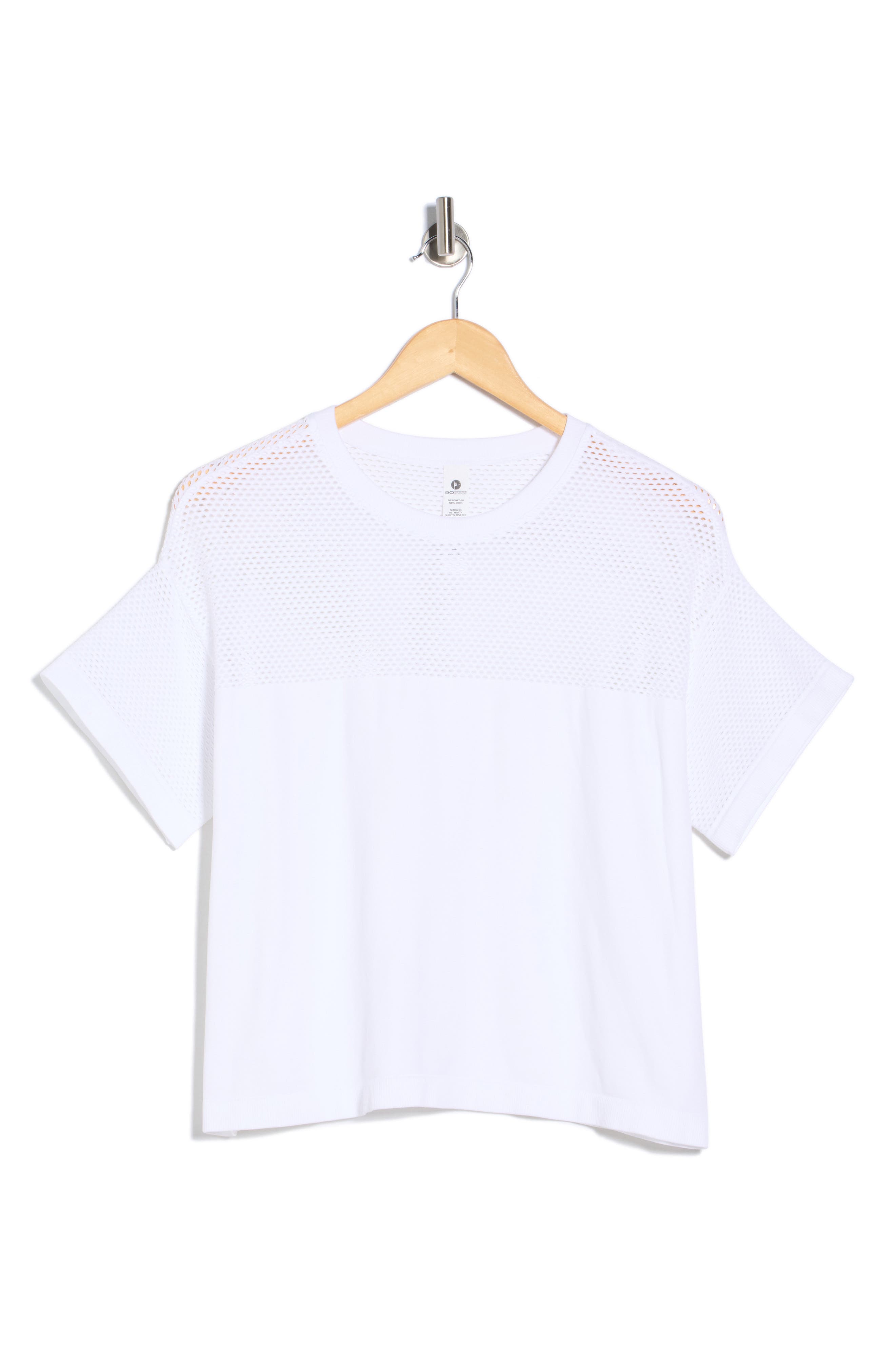 90 DEGREE BY REFLEX Seamless Net Worth Boxy T-Shirt