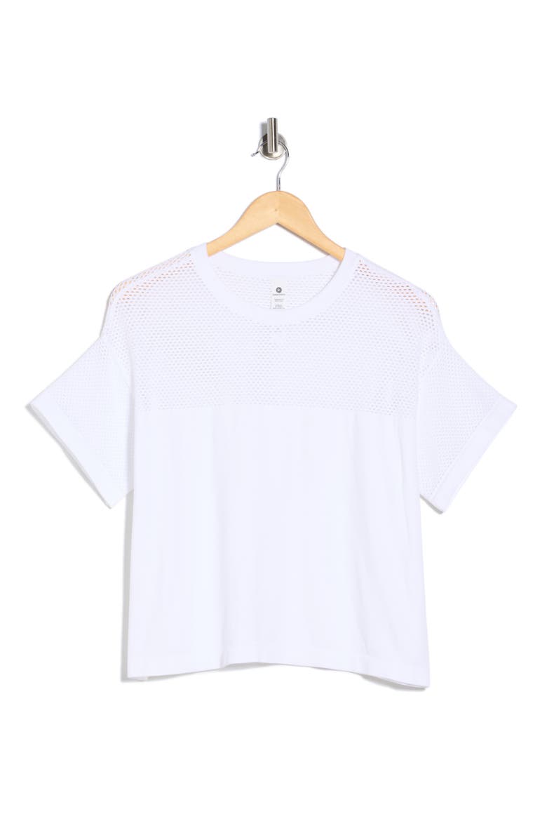Seamless Net Worth Boxy T-Shirt, Alternate, color, WHITE