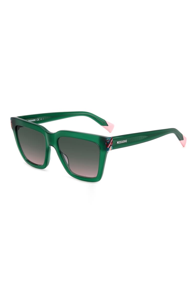 55mm Rectangular Sunglasses, Alternate, color, 0IWB-JP