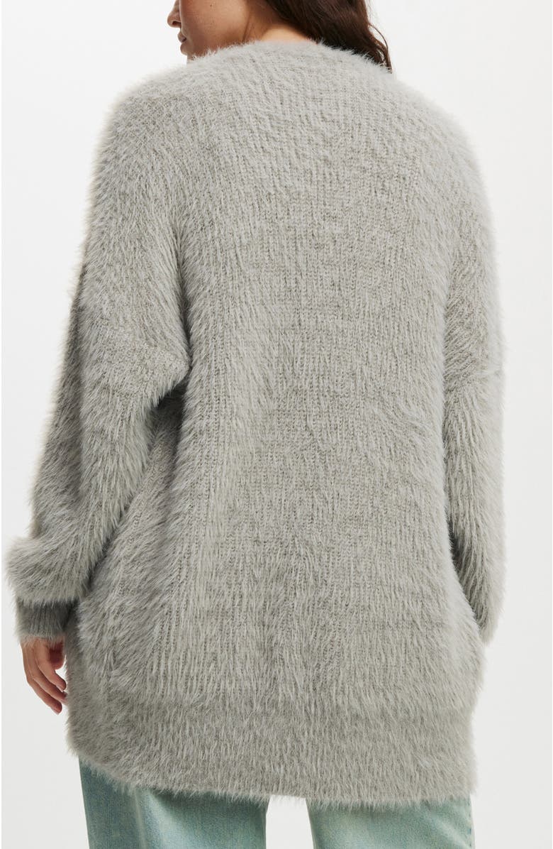 Cotton On Faux Hair Longline Cardigan, Alternate, color, 