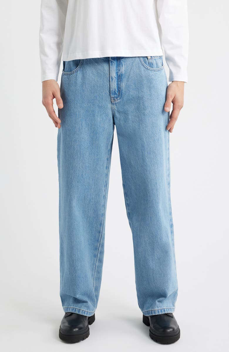 KROST Crosby Wide Leg Jeans, Main, color, Light Wash