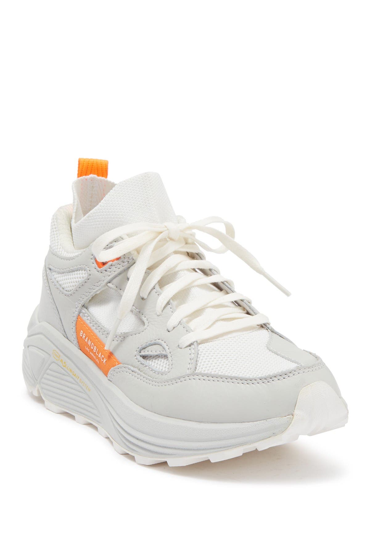 Aura Sneaker, Main, color, WHITE ORANGE