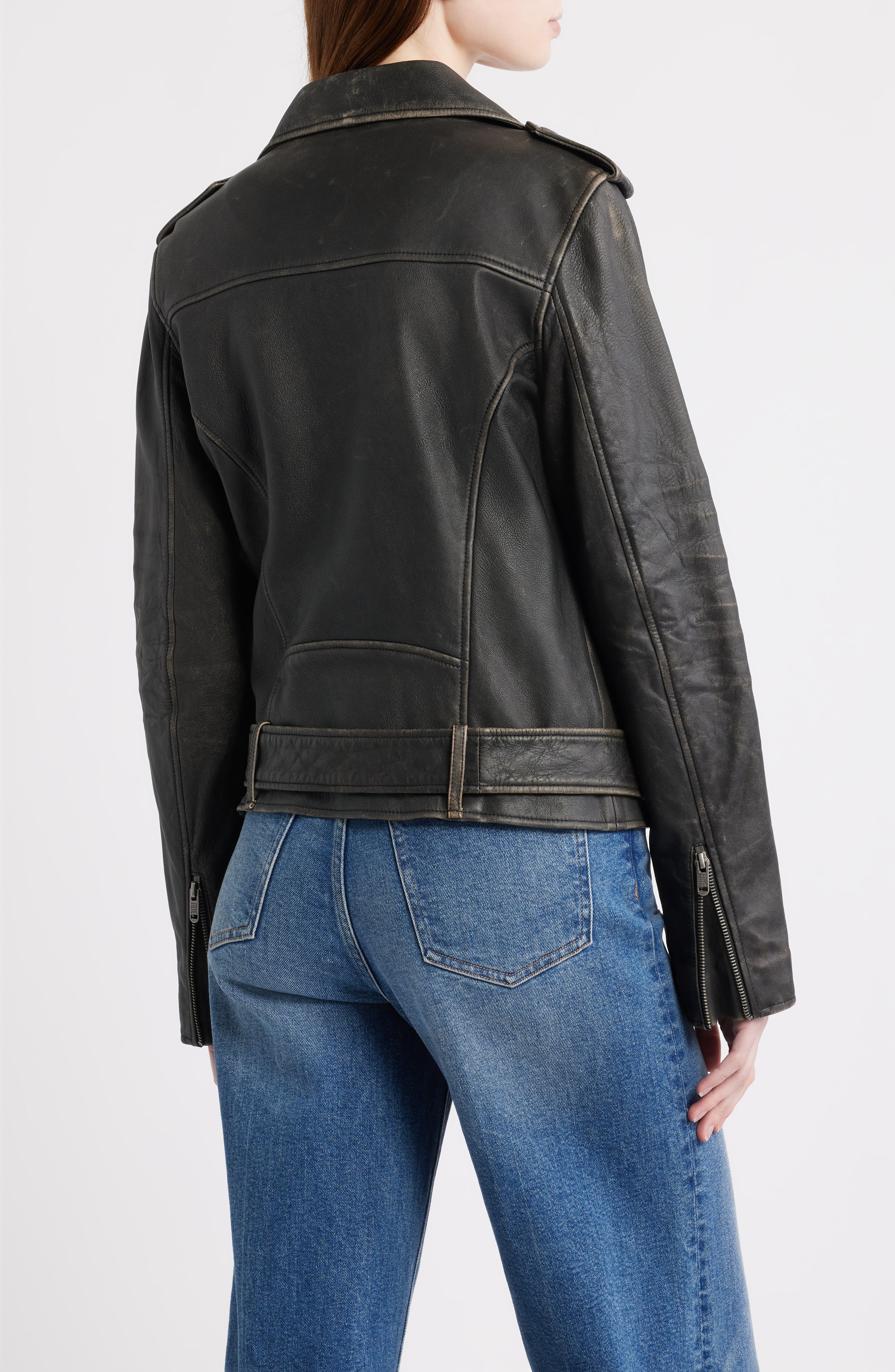 Leather Moto Jacket - image 2