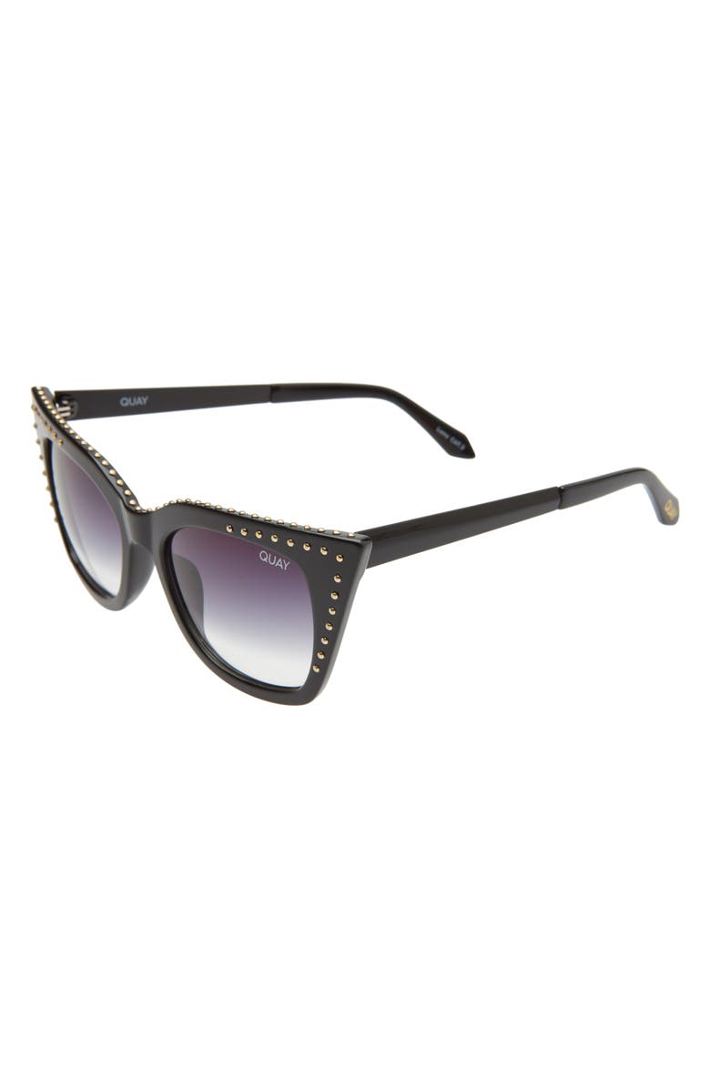 QUAY Australia x Saweetie Harper 53mm Studded Cat Eye Sunglasses, Alternate, color, 