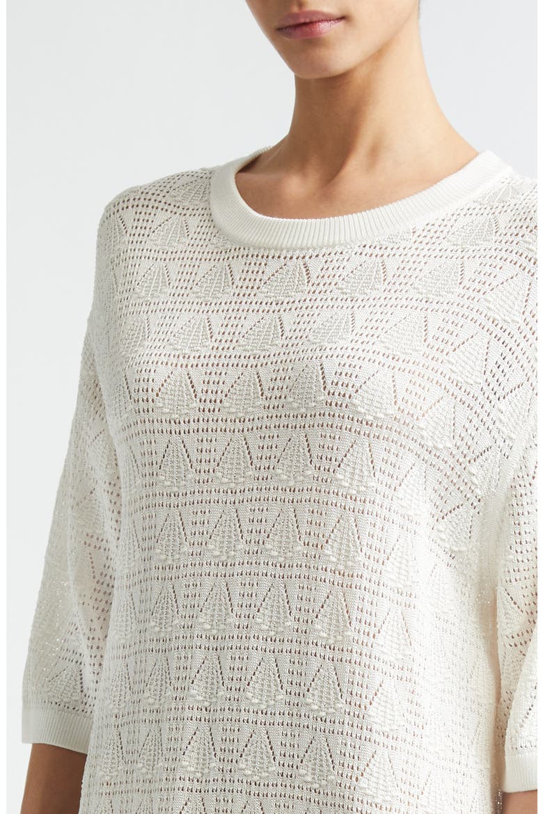 Armas Shell Knit T-Shirt Dress, Alternate, color, IVORY