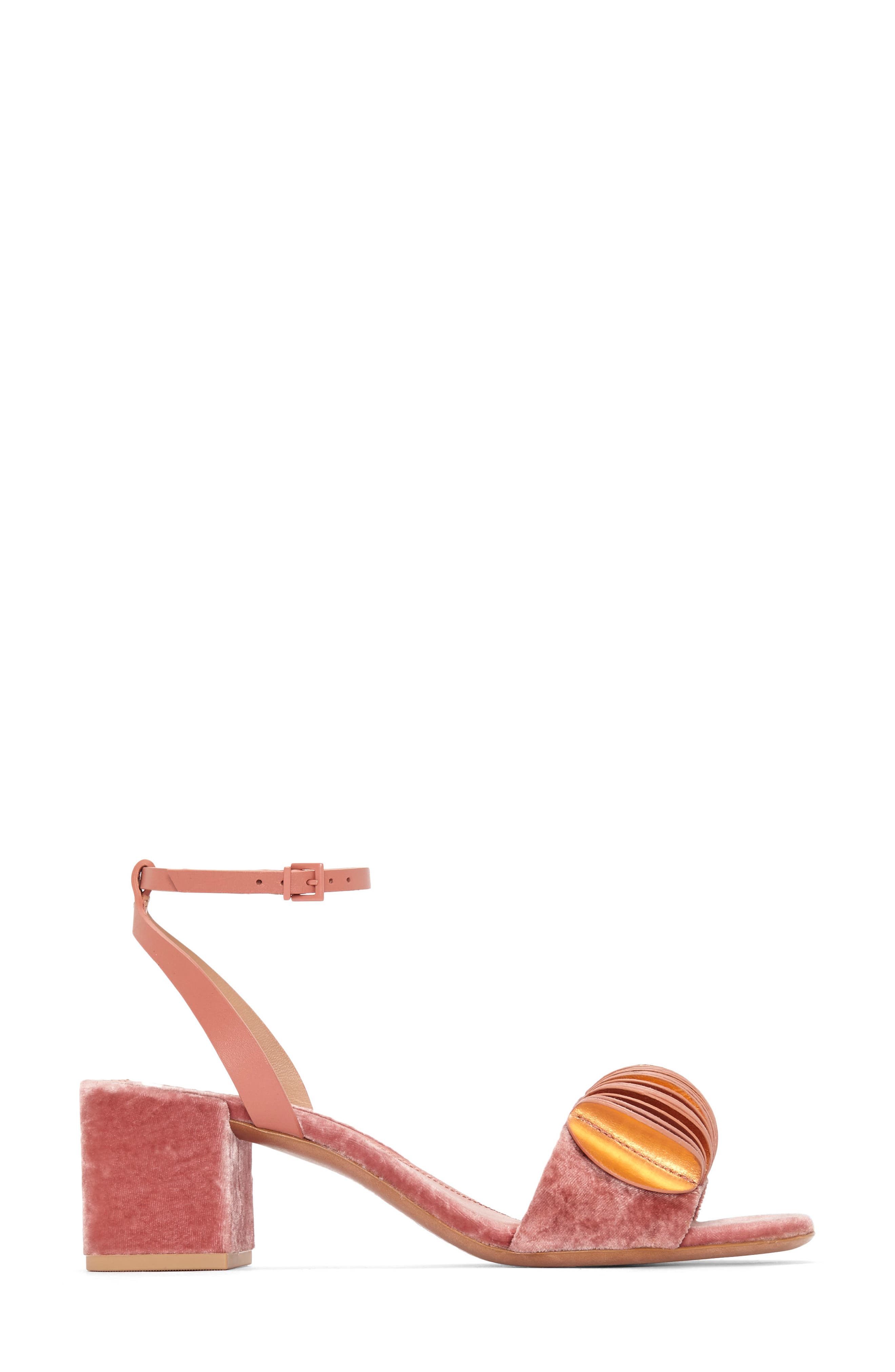 Riza Block Heel Sandal, Alternate, color, ROSE/ SALMON