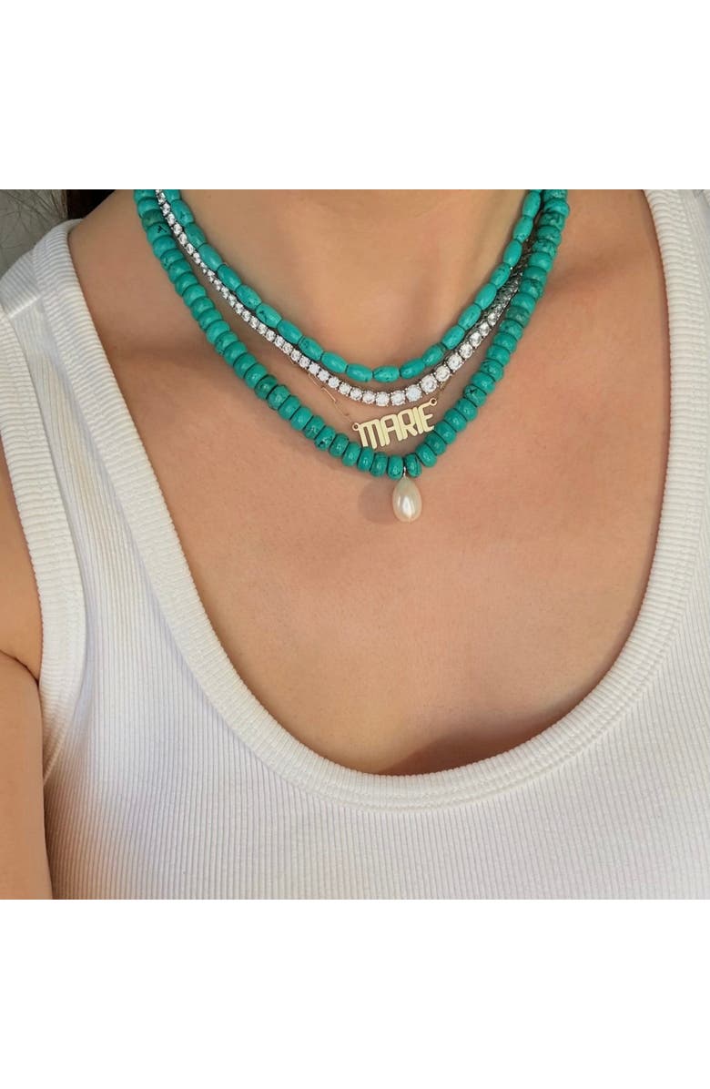 Leni James The Marbella Turquoise Necklace, Alternate, color, Green, Blue
