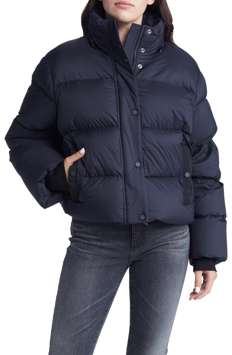 Moose Knuckles Women's Prospect Down Hooded Puffer Coat, Alternate, color, 