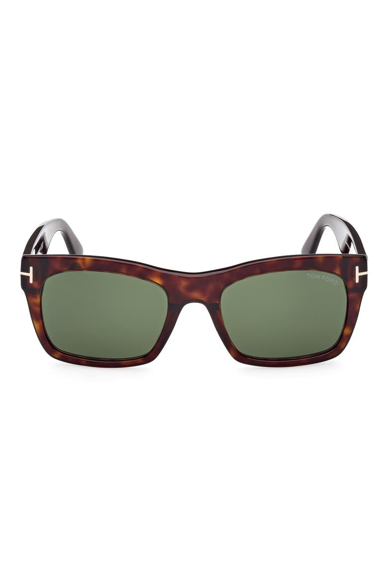 Nico 56mm Square Sunglasses, Main, color, DHAV/GRN