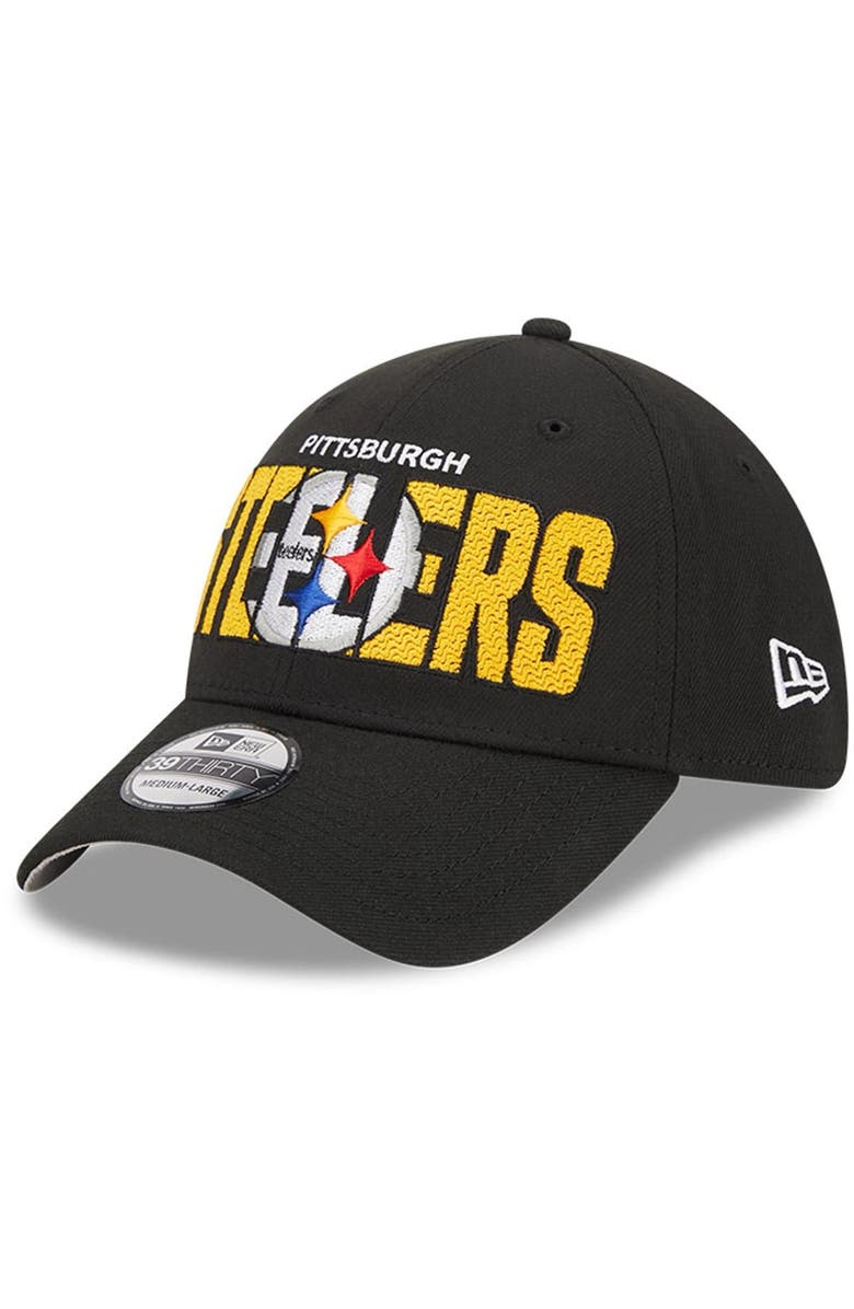 New Era Men's New Era Black Pittsburgh Steelers 2023 NFL Draft 39THIRTY Flex Hat, Alternate, color, 