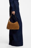 BOSS Caylie Small Faux Leather Hobo Bag