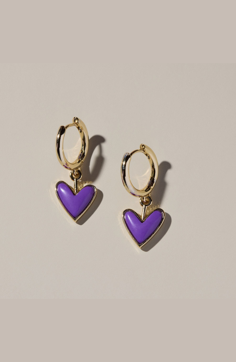 Sweetheart Huggie Earrings