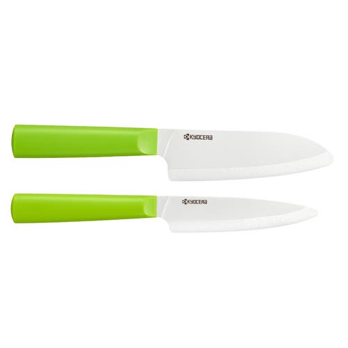 Kyocera Innovationwhite® 2 Piece Ceramic Knife Set In Green