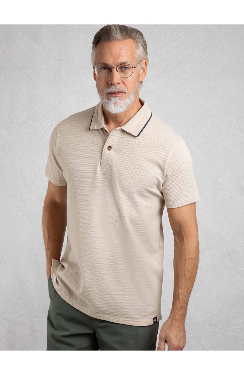 Weird Fish Powell Textured Polo Shirt, Main, color, String