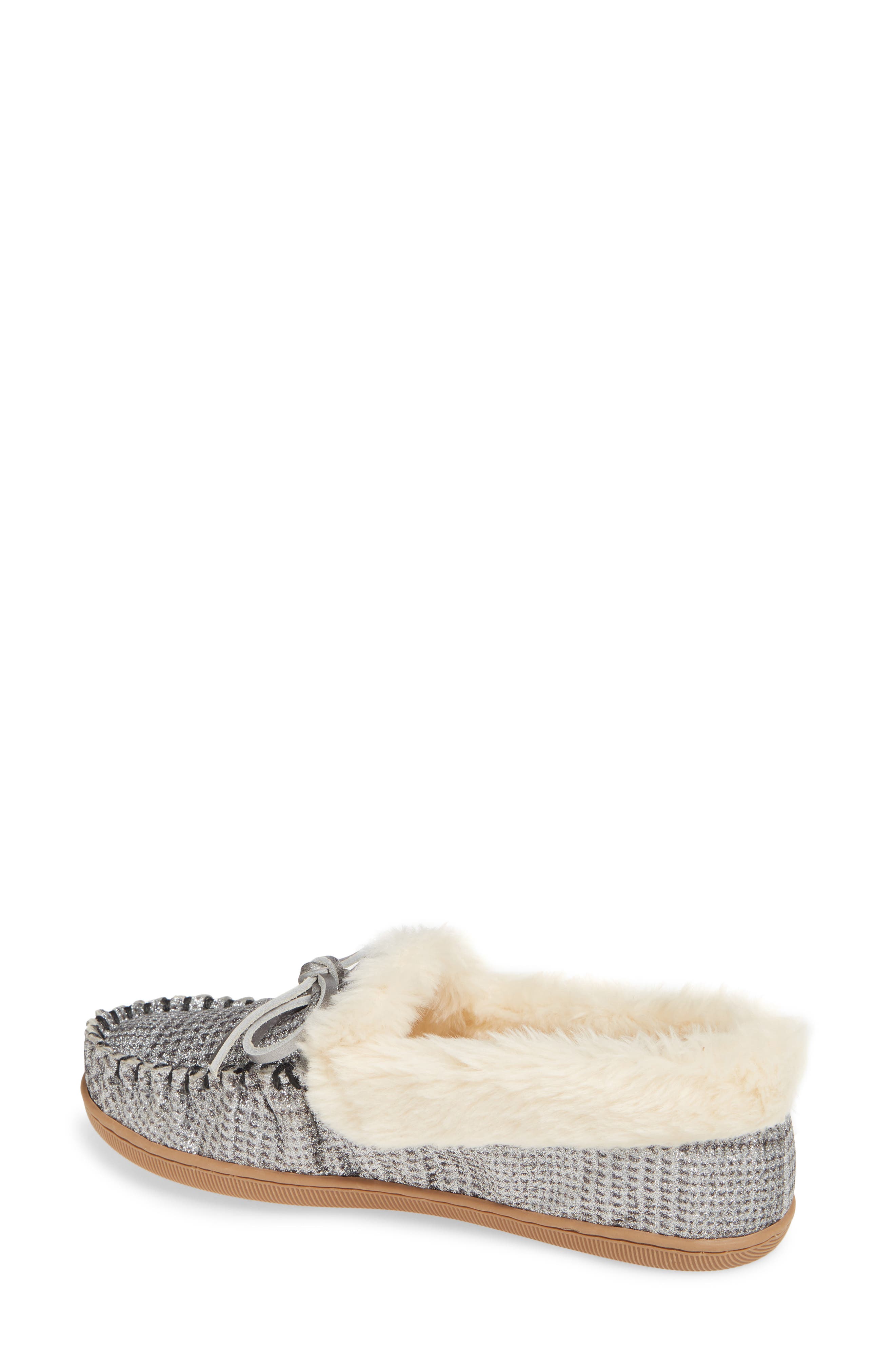 J.Crew Lodge Faux Shearling Lined Moccasin, Alternate, color, 